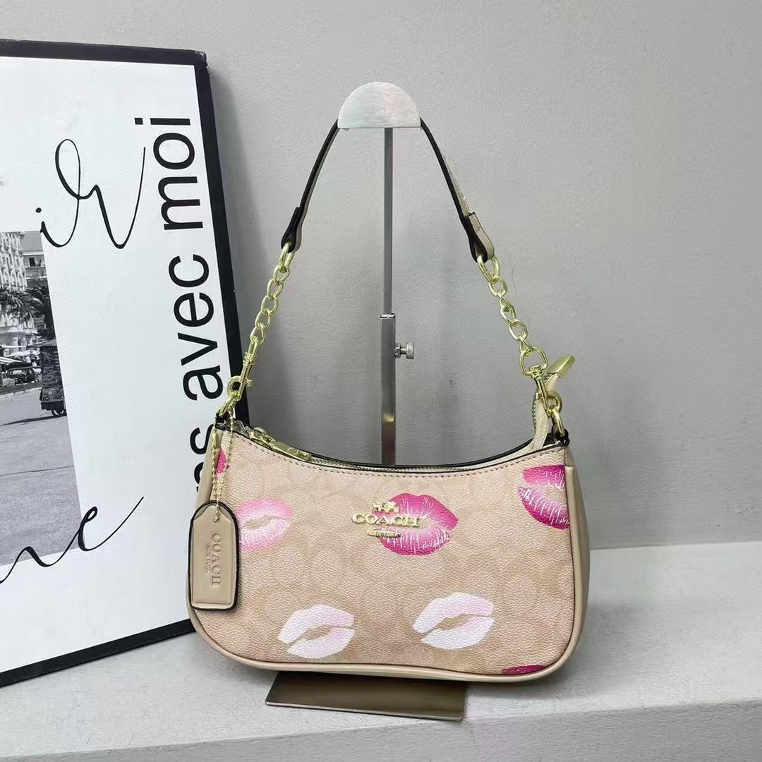 Brown Kisses Coach Bag