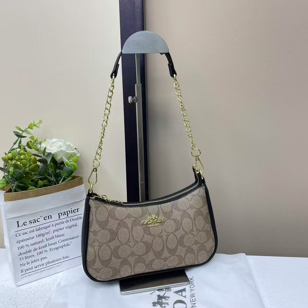 Brown V2 Shoulder Bag