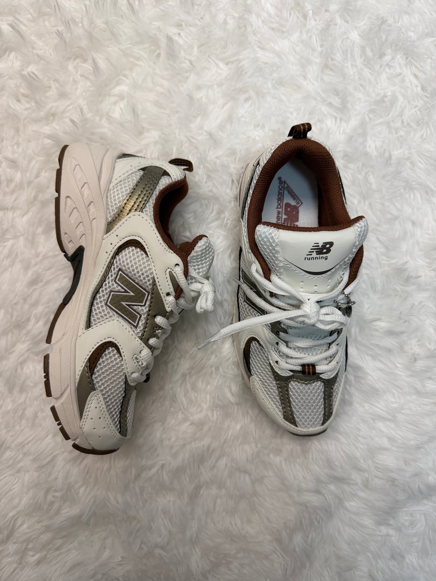 530 Brown and White Shoes