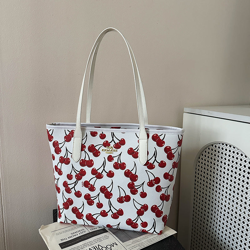 White Cherry Tote Bag