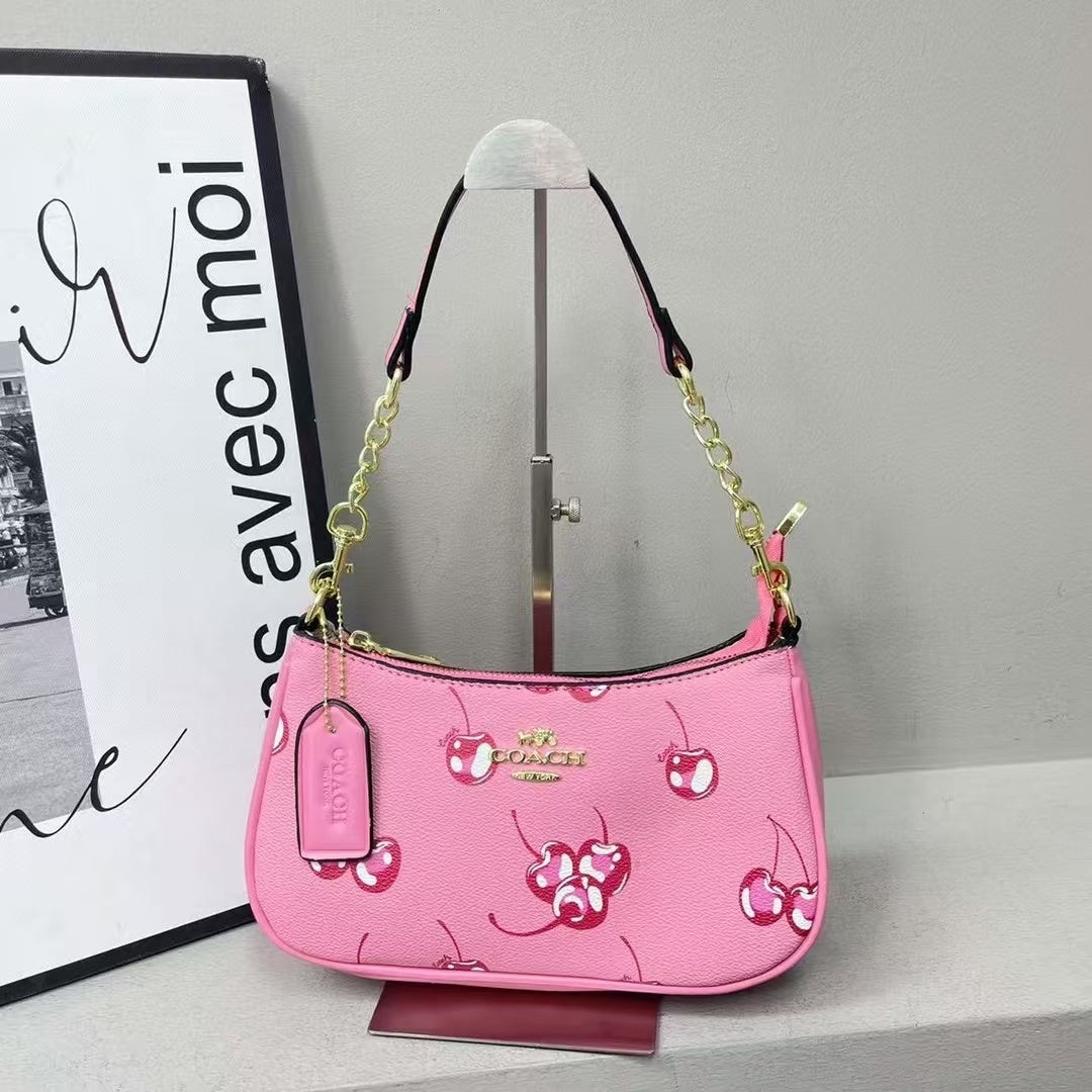 Pink Cherry Shoulder Bag
