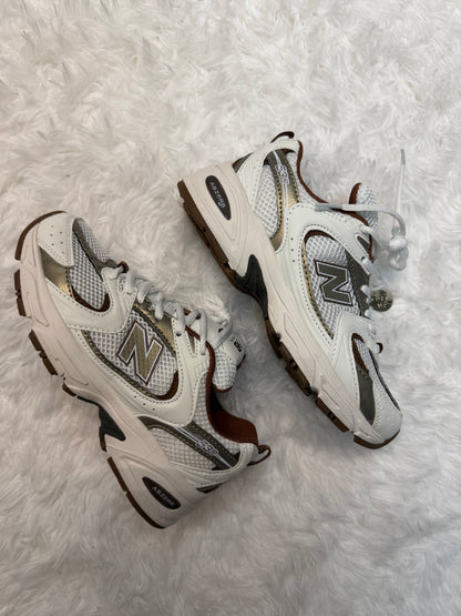 530 Brown and White Shoes