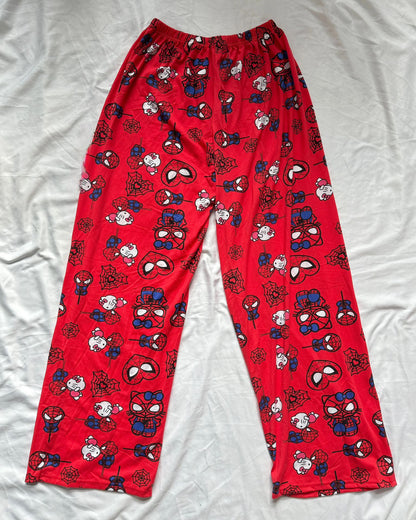 Hello Kitty x Spiderman Silk Pajamas