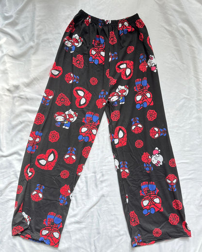 Hello Kitty x Spiderman Silk Pajamas