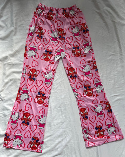 Hello Kitty x Spiderman Silk Pajamas
