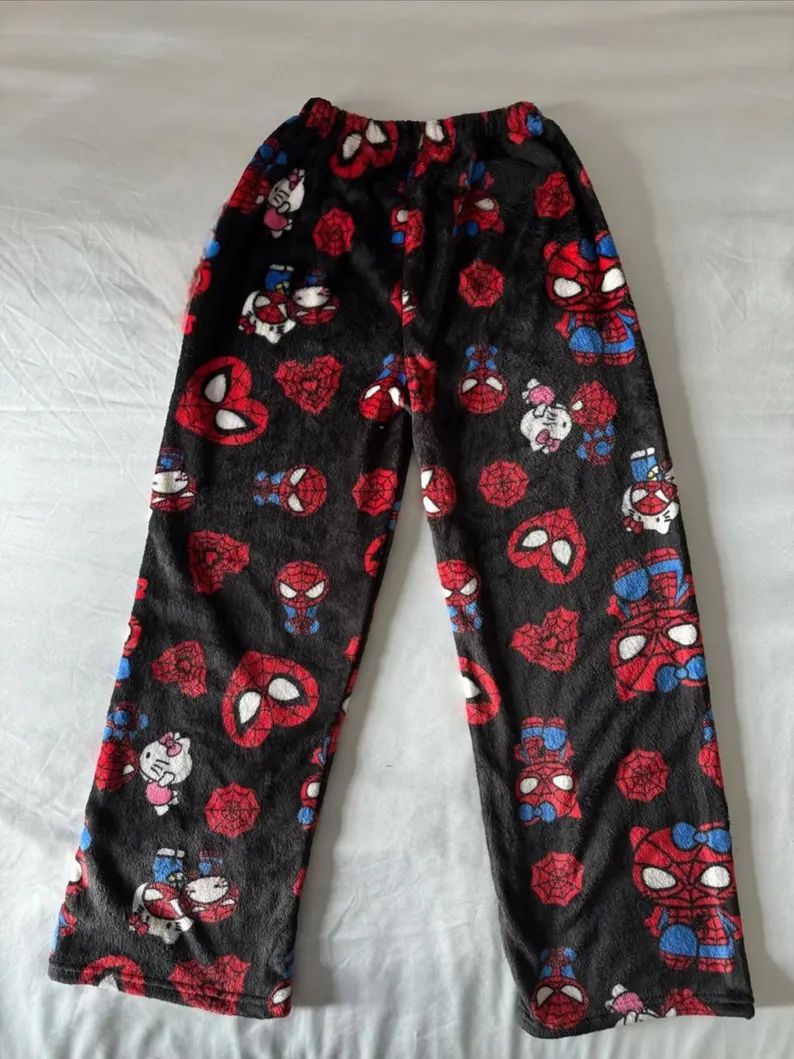 Hello Kitty x Spiderman Fluffy pajamas