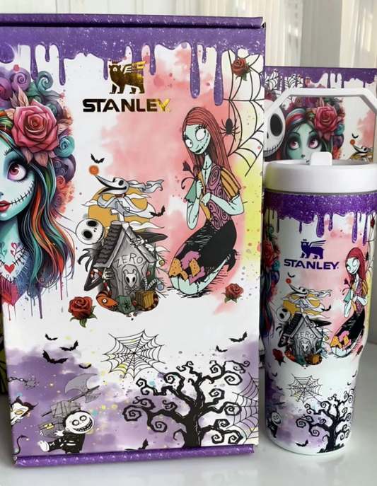 Jack and Sally Flipstraw Cup 30oz