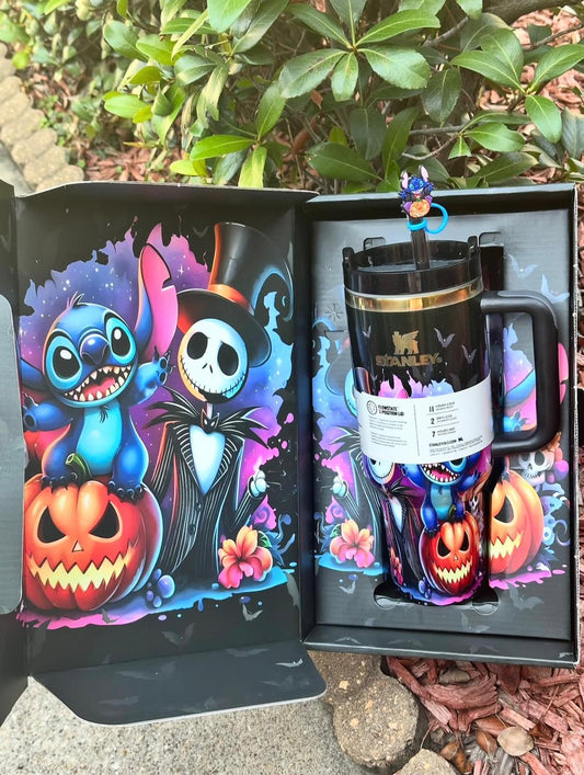 Halloween Cartoon Tumbler Cup 40oz