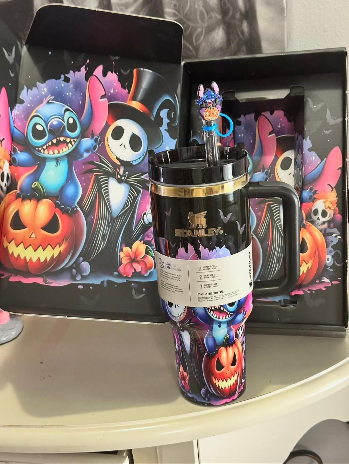 Halloween Cartoon Tumbler Cup 40oz