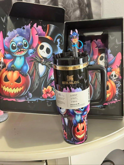 Halloween Cartoon Tumbler Cup 40oz