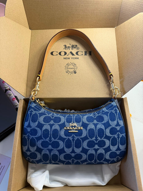 Blue Denim Shoulder Bag Premium