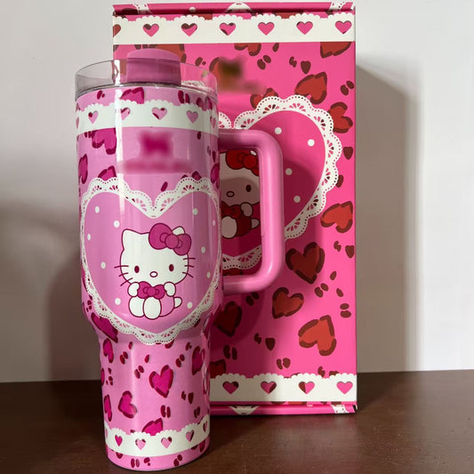 Kitty Valentines Cup - Glow in the dark