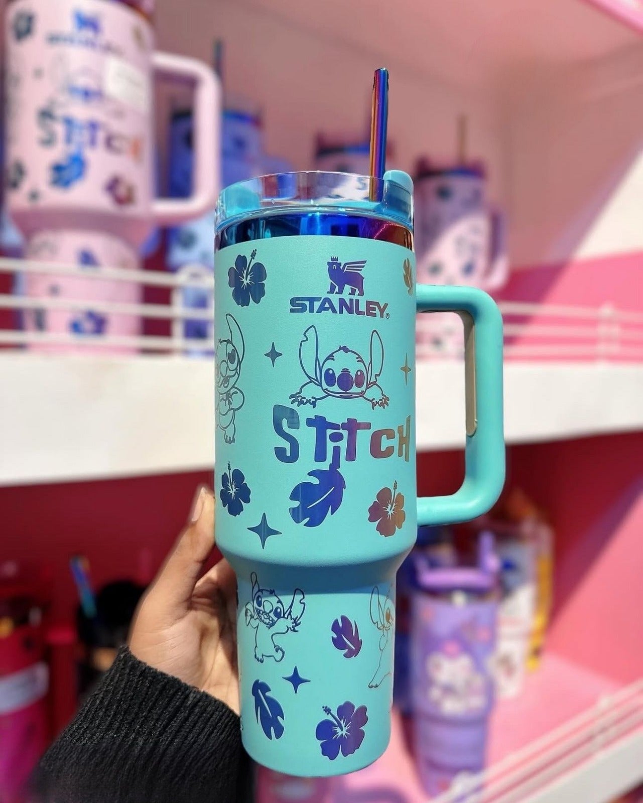 Blue Cartoon Tumbler Cup 40oz
