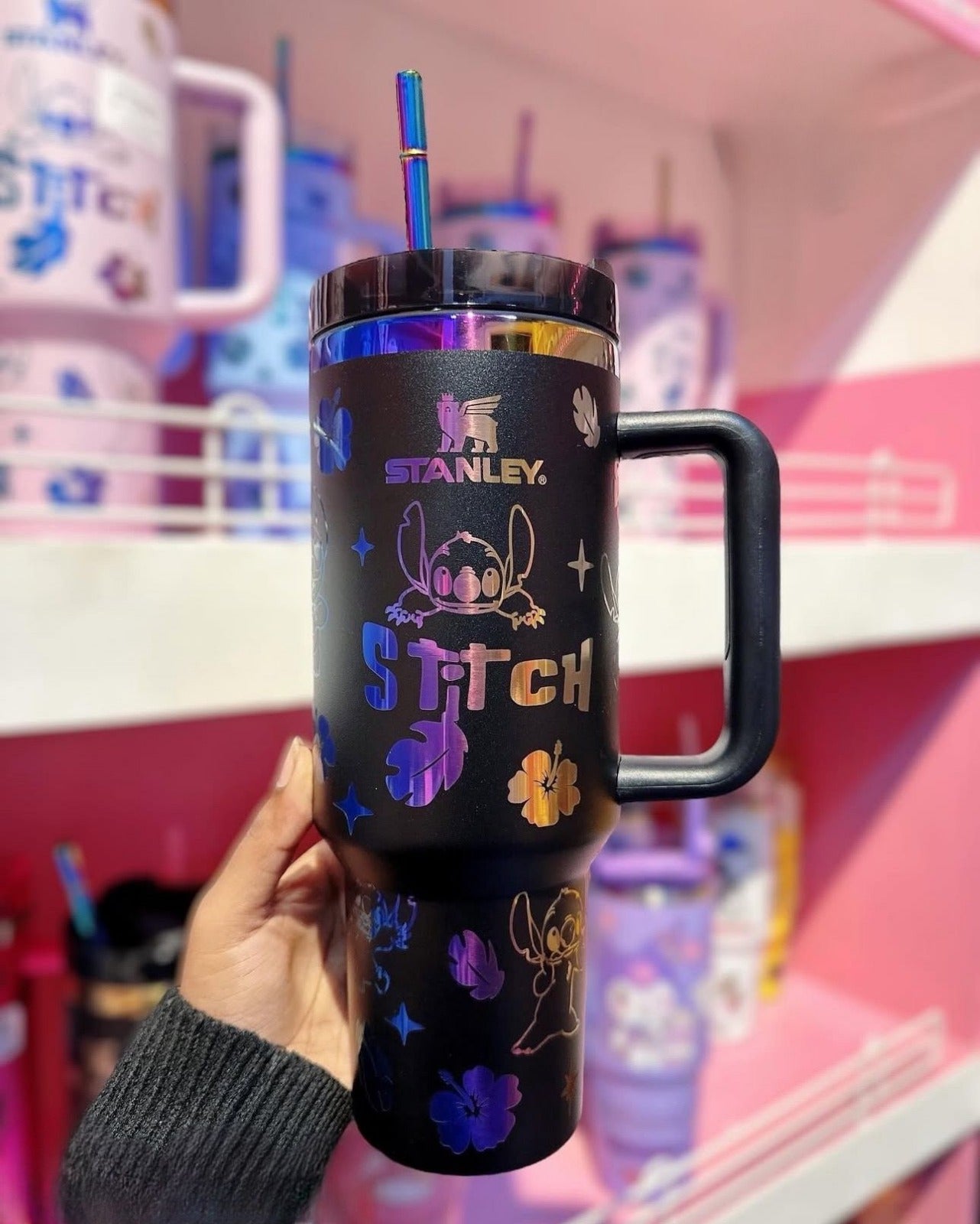 Blue Cartoon Tumbler Cup 40oz