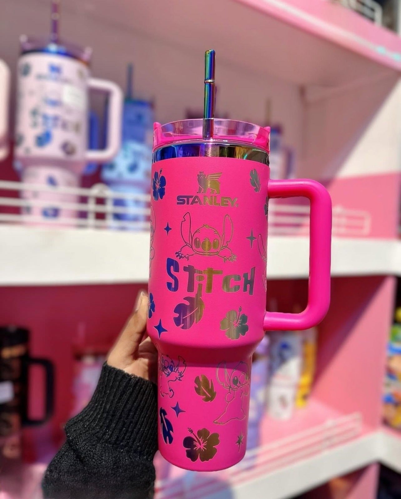 Blue Cartoon Tumbler Cup 40oz