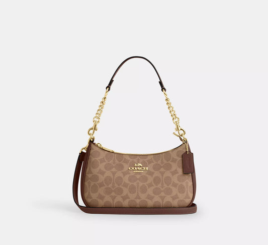 Tan Brown Coach Bag