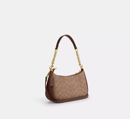 Tan Brown Coach Bag