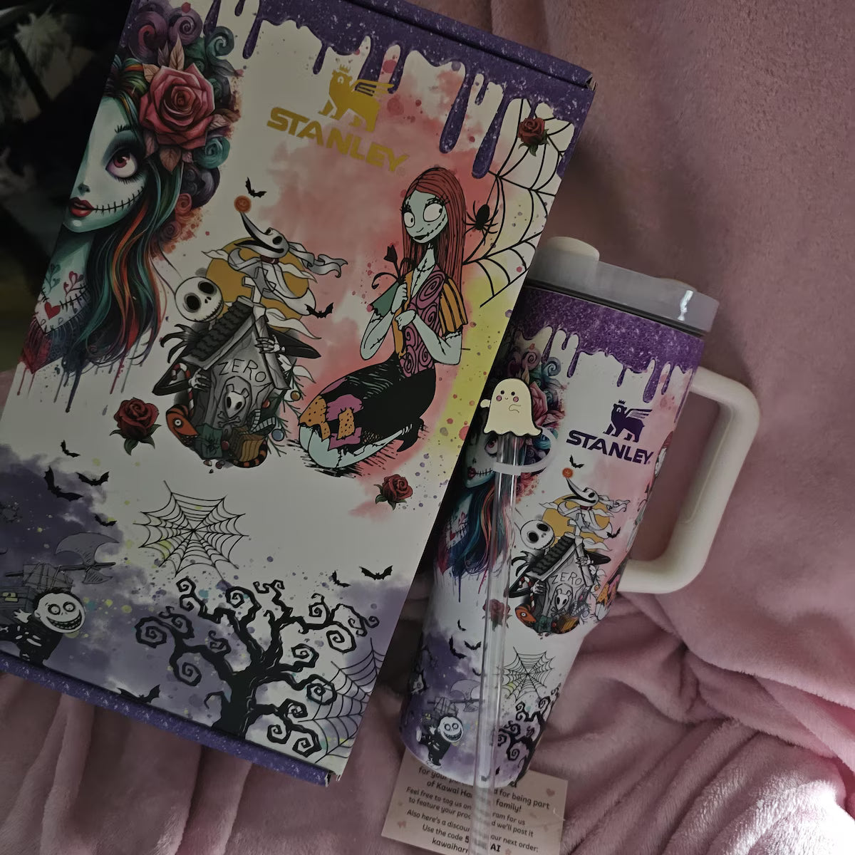 Jack and Sally Tumbler Cup 40oz